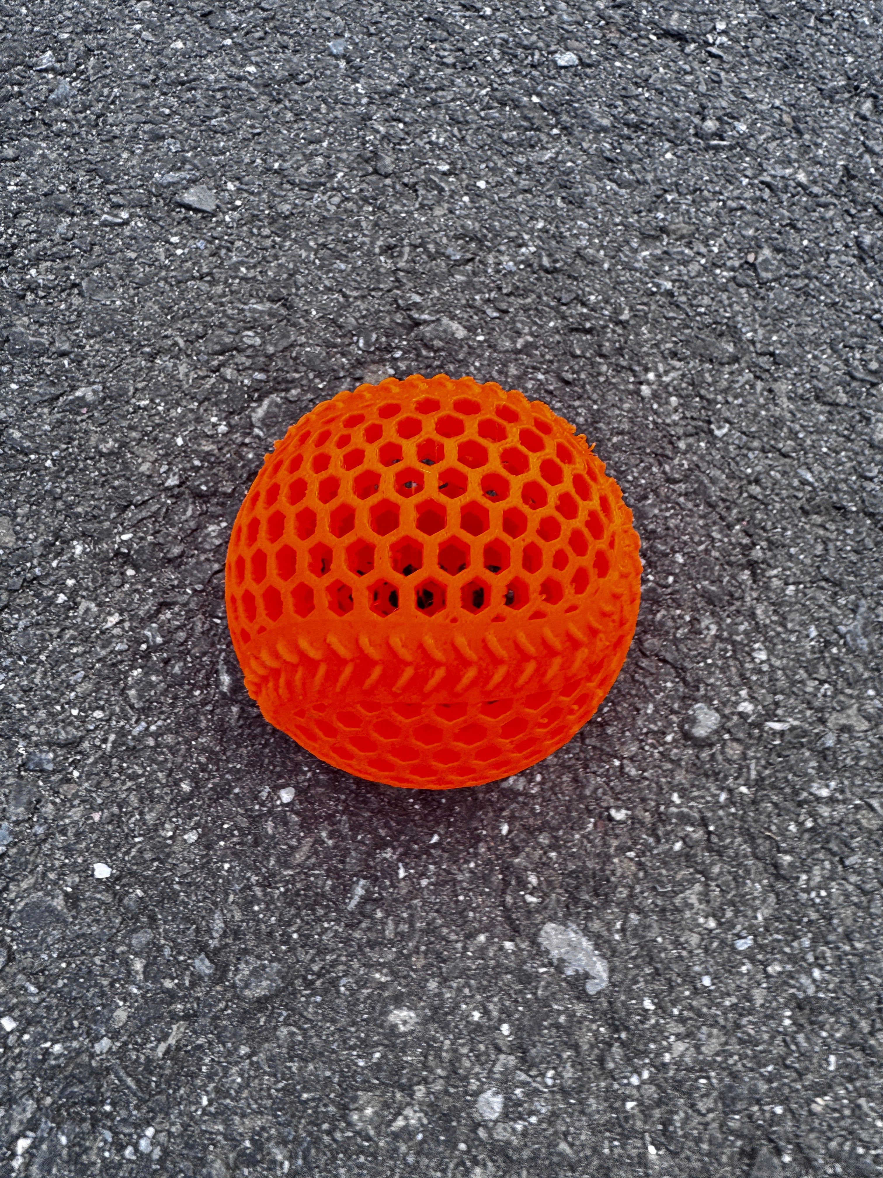 3-D printed baseball