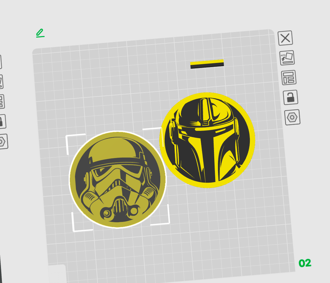 Star battle coasters