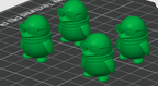 little penguin action figure x4