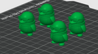 little penguin action figure x4